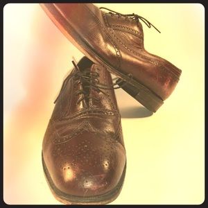 Mens Florsheim Brown Leather Wing Tip 12